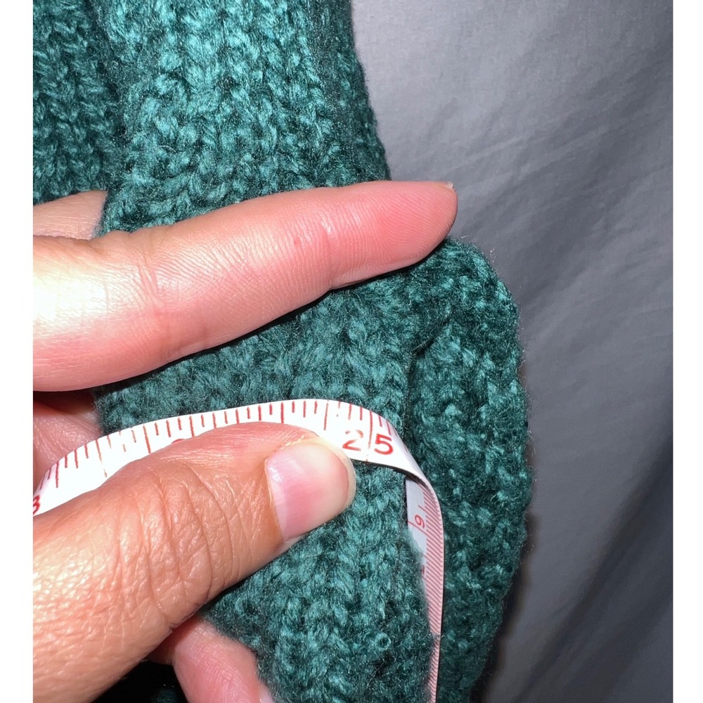 Talbots Women's XL Green Thick Chunky Knit Sweater - Picture 5 of 5